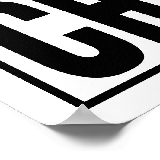 Straight Outta Chocolate Poster (Ecke)