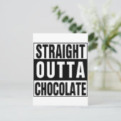 Straight Outta Chocolate Postkarte (Stehend Vorderseite)