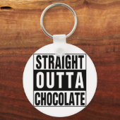 Straight Outta Chocolate Schlüsselanhänger (Vorderseite)
