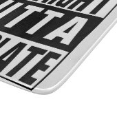 Straight Outta Chocolate Schneidebrett (Ecke)