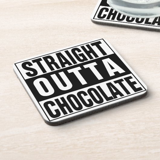 Straight Outta Chocolate Untersetzer (Linke Seite)