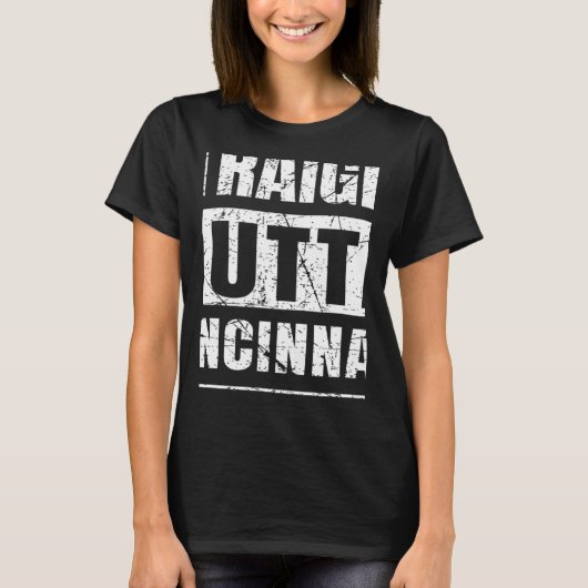 Straight Outta Cincinnati Ohio T-Shirt (Vorderseite)