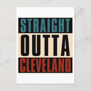 Straight Outta Cleveland Ohio OH Postkarte
