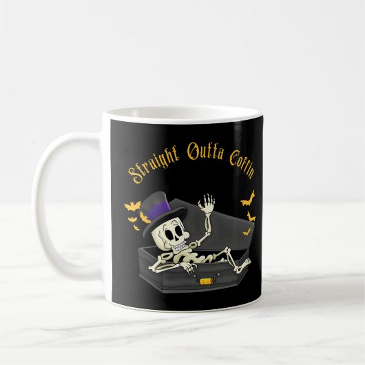Straight Outta Coffin Kaffeetasse (Links)