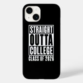 Straight Outta College Class of 2026 Case-Mate iPhone Hülle (Rückseite)