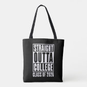 Straight Outta College Class of 2026 Tasche (Rückseite)