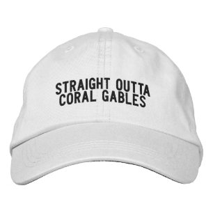 Straight Outta Coral Gables Florida Hat Bestickte Baseballkappe