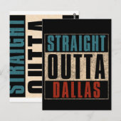 Straight Outta Dallas Texas TX USA Postkarte (Vorne/Hinten)