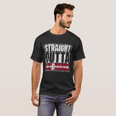 Straight Outta Denmark Flag T-Shirt (Vorne ganz)