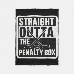 Straight Outta Der Strafbank Eishockeyspieler B Fleecedecke