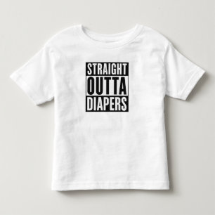 Straight Outta Diapers - Funny Potty Training Kleinkind T-shirt