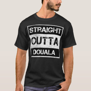 Straight Outta Douala Kamerun Vintag erschüttert T-Shirt