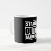 Straight Outta Ehe Funny Scheidung Party Kaffeetasse (Vorderseite Links)