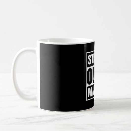Straight Outta Ehe Funny Scheidung Party Kaffeetasse (Links)