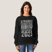Straight Outta Eighth Grade 2023 8th Grade Graduat Sweatshirt (Vorne ganz)