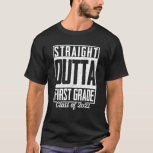 STRAIGHT OUTTA erste Klasse 2022 Gradu T-Shirt