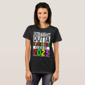 Straight Outta Fifth Grade 2023 Graduation 5th Gra T-Shirt (Vorne ganz)