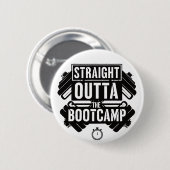 Straight Outta Fitness gym Workout Button (Vorne & Hinten)