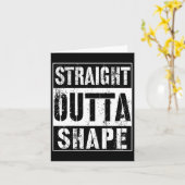 Straight Outta Form Funny Workout oder Gym Geschen Karte (Gelbe Blume)