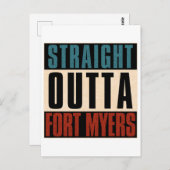 Straight Outta Fort Myers Florida FL Postkarte (Vorne/Hinten)