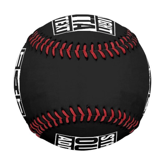 STRAIGHT OUTTA - Fügen Sie Ihren Text hier hinzu/e Baseball (Vorderseite)