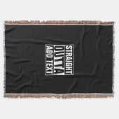 STRAIGHT OUTTA - Fügen Sie Ihren Text hier hinzu/e Decke (Vorderseite)