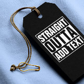 STRAIGHT OUTTA - Fügen Sie Ihren Text hier hinzu/e Geschenkanhänger