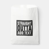 STRAIGHT OUTTA - Fügen Sie Ihren Text hier hinzu/e Geschenktütchen (Vorderseite)
