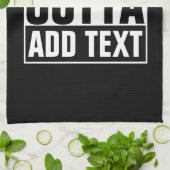 STRAIGHT OUTTA - Fügen Sie Ihren Text hier hinzu/e Handtuch (Gefaltet)