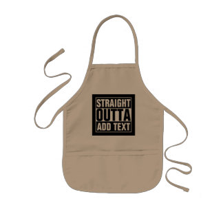 STRAIGHT OUTTA - Fügen Sie Ihren Text hier hinzu/e Kinderschürze