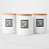 STRAIGHT OUTTA - Fügen Sie Ihren Text hier hinzu/e Lebensmitteletikett (Flaschen)