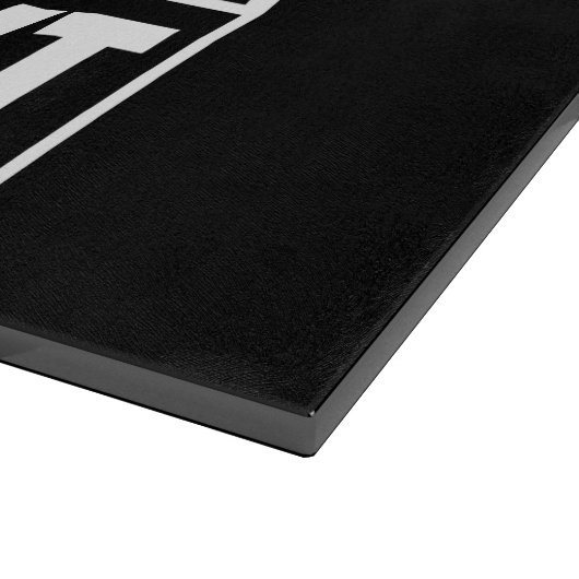 STRAIGHT OUTTA - Fügen Sie Ihren Text hier hinzu/e Schneidebrett (Ecke)