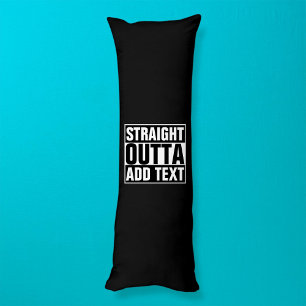 STRAIGHT OUTTA - Fügen Sie Ihren Text hier hinzu/e Seitenschläferkissen