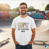 STRAIGHT OUTTA - Fügen Sie Ihren Text hier hinzu/e T-Shirt