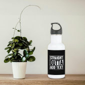 STRAIGHT OUTTA - Fügen Sie Ihren Text hier hinzu/e Trinkflasche