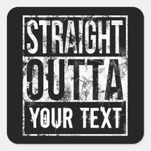 Straight Outta - Fügen Sie Ihren Text Vintage Cust