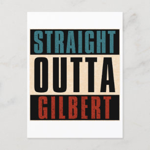Straight Outta Gilbert Arizona AZ Feiertagspostkarte