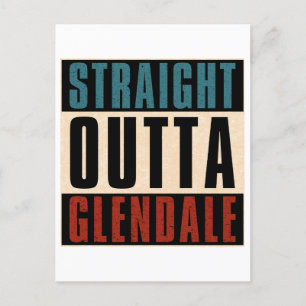 Straight Outta Glendale Arizona AZ Feiertagspostkarte