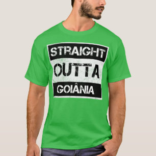 Straight Outta Goinia Brasilien Vintag erschüttert T-Shirt
