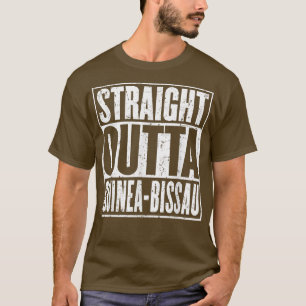 Straight Outta Guinea Bissau Vintag erschüttert T-Shirt
