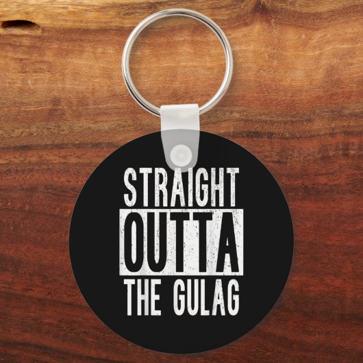 Straight Outta Gulag Squad Team Gamer War Battle R Schlüsselanhänger (Vorderseite)