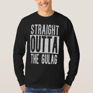 Straight Outta Gulag Squad Team Gamer War Battle R T-Shirt