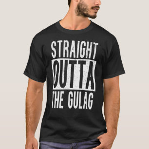 Straight Outta Gulag Squad Team Gamer War Battle R T-Shirt
