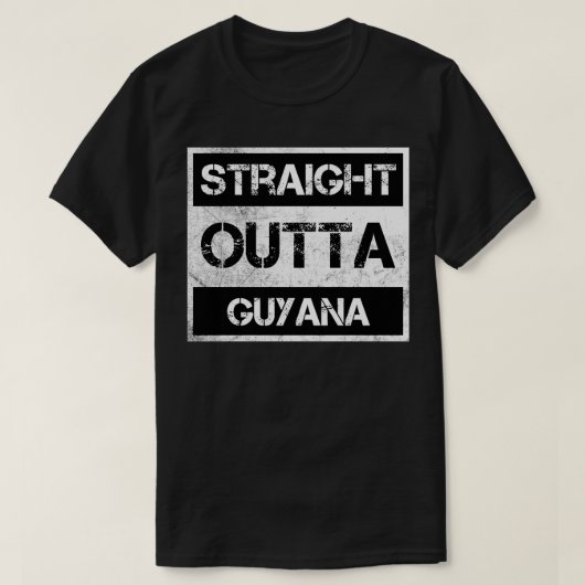 Straight Outta Guyana Reisegeschenk Country Expo T-Shirt (Design vorne)