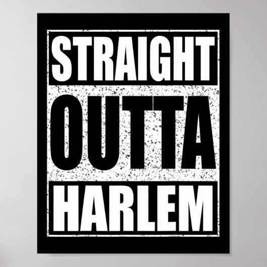Straight Outta Harlem Poster (Vorne)
