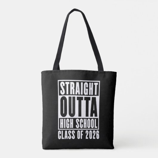 Straight Outta High School Class of 2026 Tasche (Rückseite)