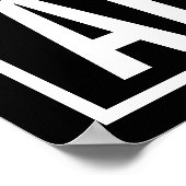 STRAIGHT OUTTA ... HINZUFÜGEN SIE IHREN TEXT-ZULÄS POSTER (Ecke)