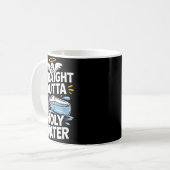 Straight Outta Holy Water Christian Faith Funny Je Kaffeetasse (Vorderseite Links)