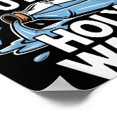 Straight Outta Holy Water Christian Faith Funny Je Poster (Ecke)