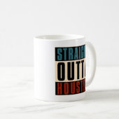 Straight Outta Houston Texas TX USA Kaffeetasse (VorderseiteRechts)